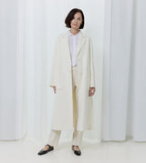 Long Wool Belted Coat by Aspesi