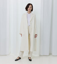 Long Wool Belted Coat by Aspesi