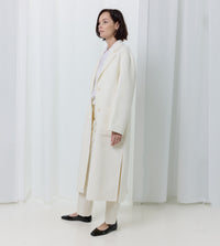 Long Wool Belted Coat by Aspesi
