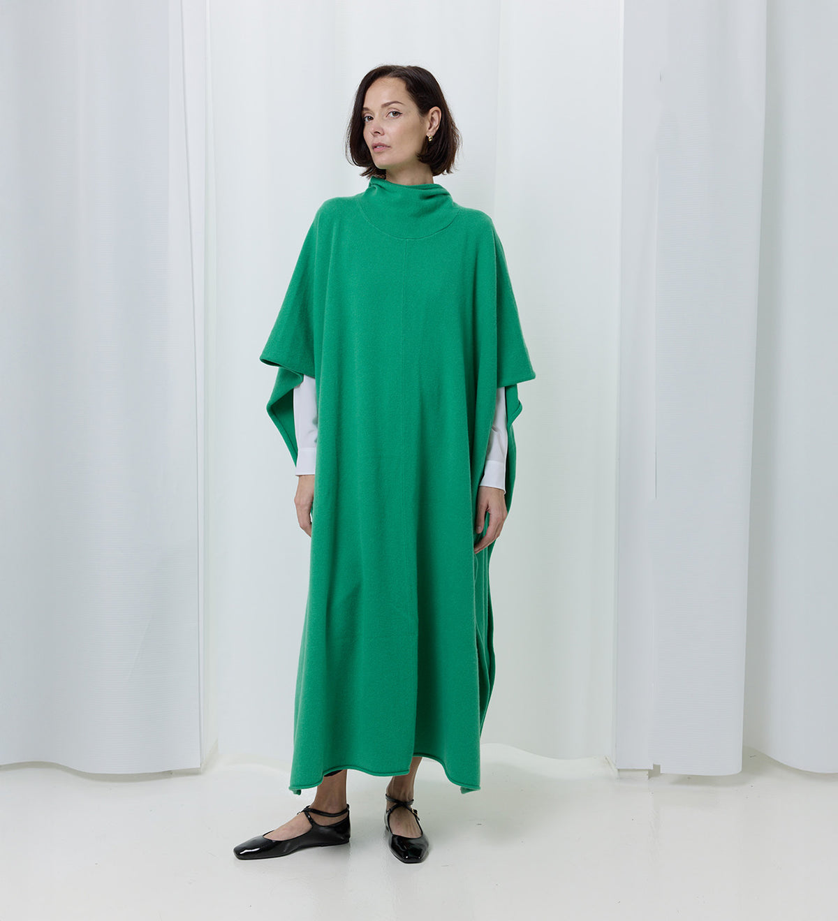 n°245 Go Attached-Balaclava Poncho by Extreme Cashmere