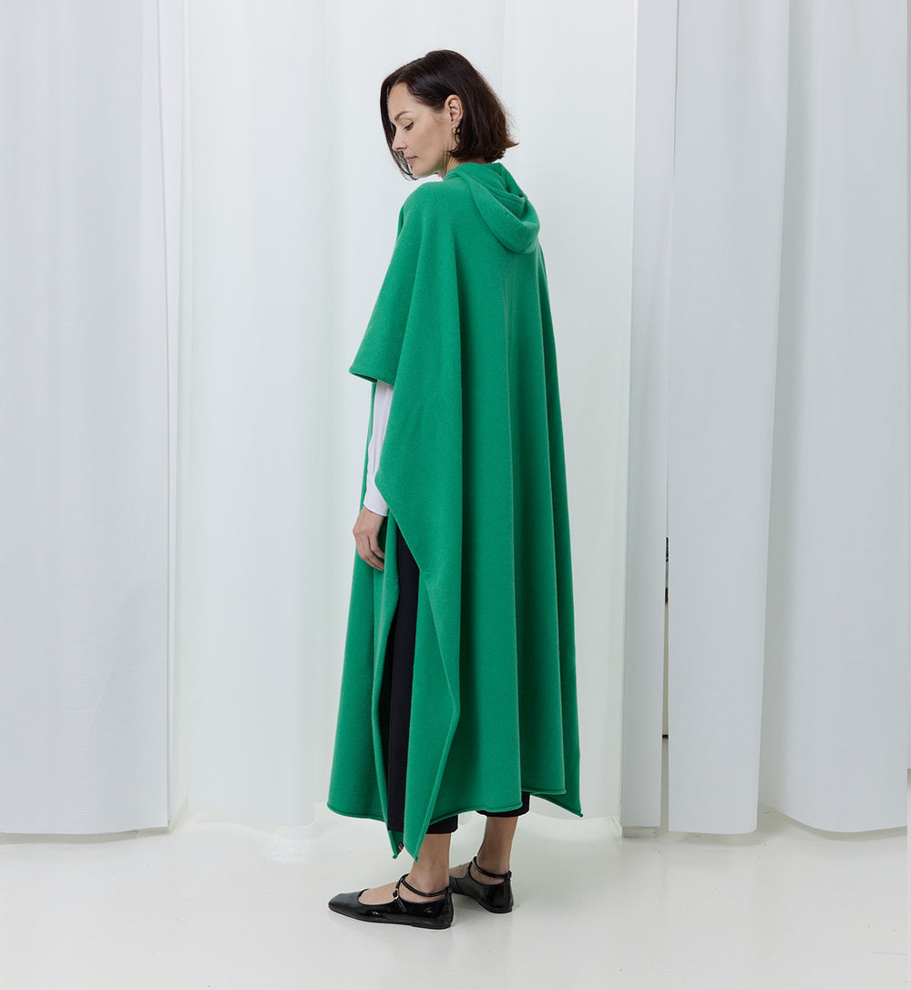 n°245 Go Attached-Balaclava Poncho by Extreme Cashmere